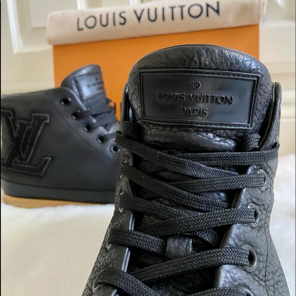Authentic Louis Vuitton Leather Sneaker Boots sz 7 - Picture 3 of 15